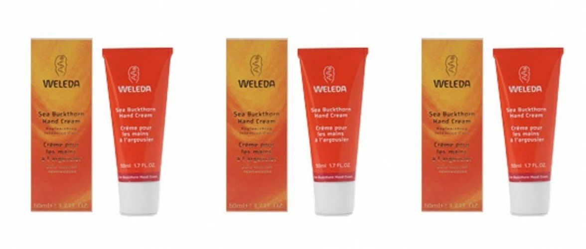 Крем для рук Weleda обліпиховий, 3 шт по 50 мл, фото №1