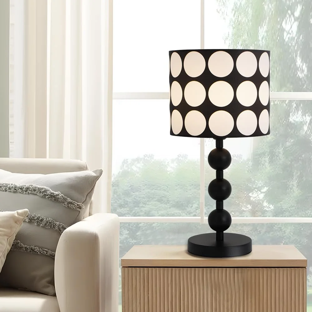 Настільна лампа ELINKUME Сучасна Приліжкова 3 колірні температури 50 см Чорна, фото №5