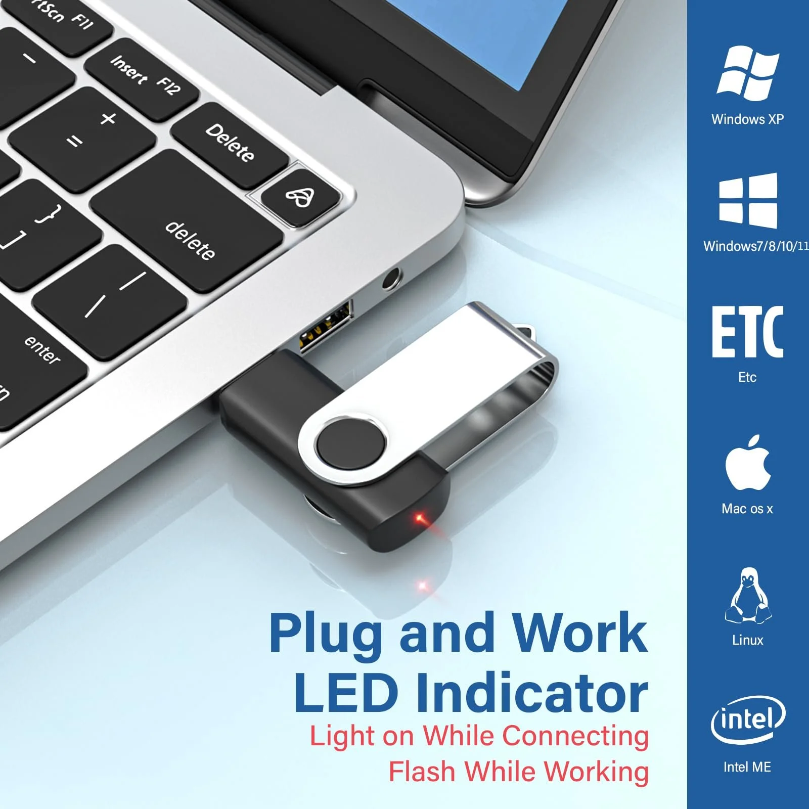 USB-накопичувач 8 ГБ USB 2.0 20 шт. Black, фото №2 USB-накопичувач 8 ГБ USB 2.0 20 шт. Black, фото №2