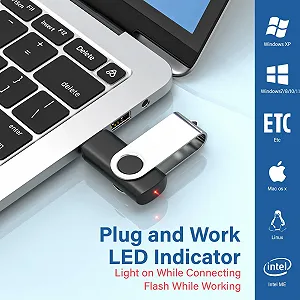 USB-флеш-накопичувач USB 2.0 Swivel Metal 16 GB Упаковка 10 шт 10 кольорів synthetic.ua - Фото 1