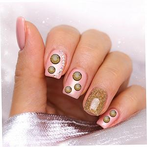 Діаманти для манікюру VILLCASE, золотий колір, 4320 штSS10 synthetic.ua - Фото 1