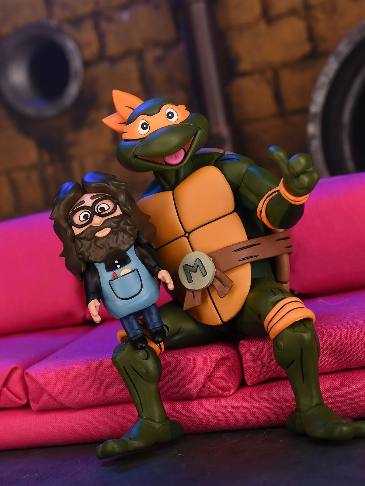 Фигурка NECA Michelangelo Cartoon 18 см, фото №2