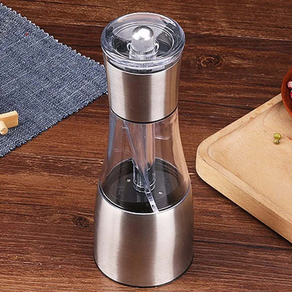 Мельница для специй SeahPepper, нержавеющая сталь, акрил, регулируемая грубость помола, фото №5