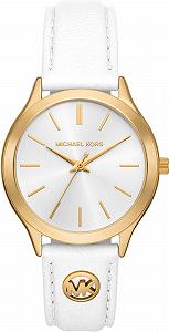 Женские часы Michael Kors LADIESLEATHERS MK7466, белые, ремешок - Фото 1