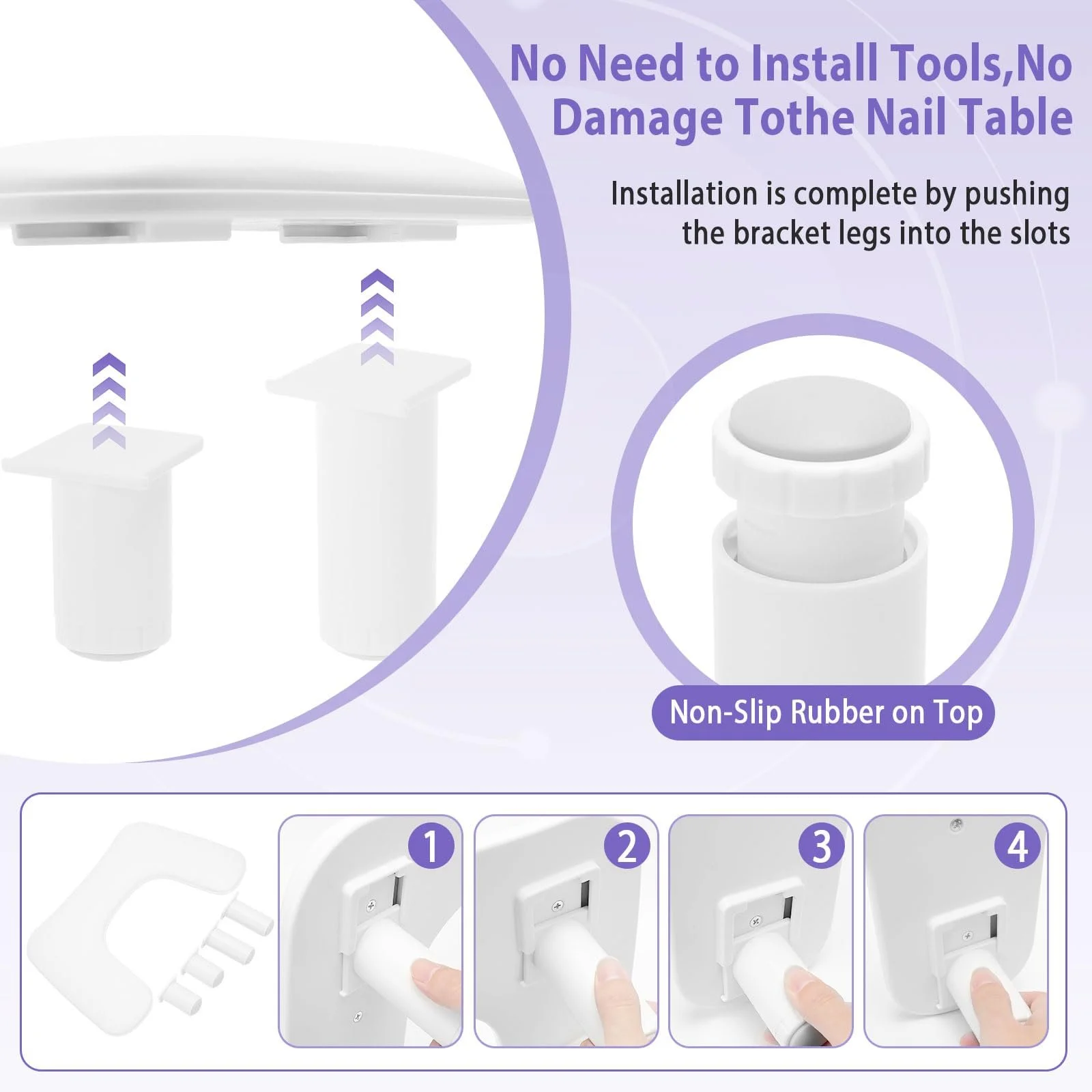 Підставка для рук U-подібна для манікюру з регулюванням висоти, нековзна подушка з PU шкіри, фото №7 Підставка для рук U-подібна для манікюру з регулюванням висоти, нековзна подушка з PU шкіри, фото №7