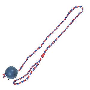 Іграшка для собак Flamingo Ball With Rope м'яч з літою резини на веревіці 63 см 5400274666578 - Фото 1
