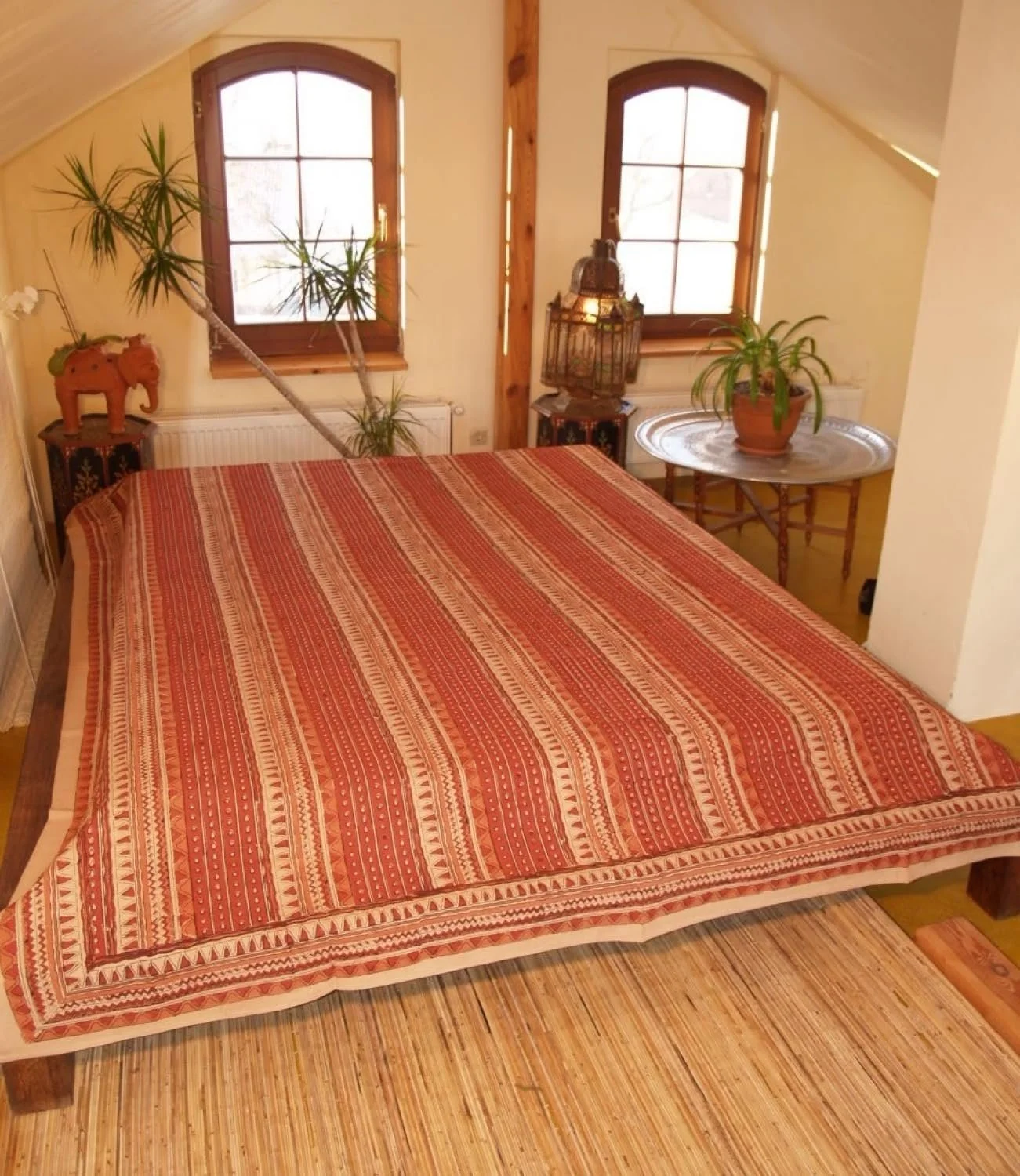 Покривало Блок-Друк GURU SHOP Дизайн 26 Бавовна, Розмір: Одинарний 150 x 200 см, фото №2