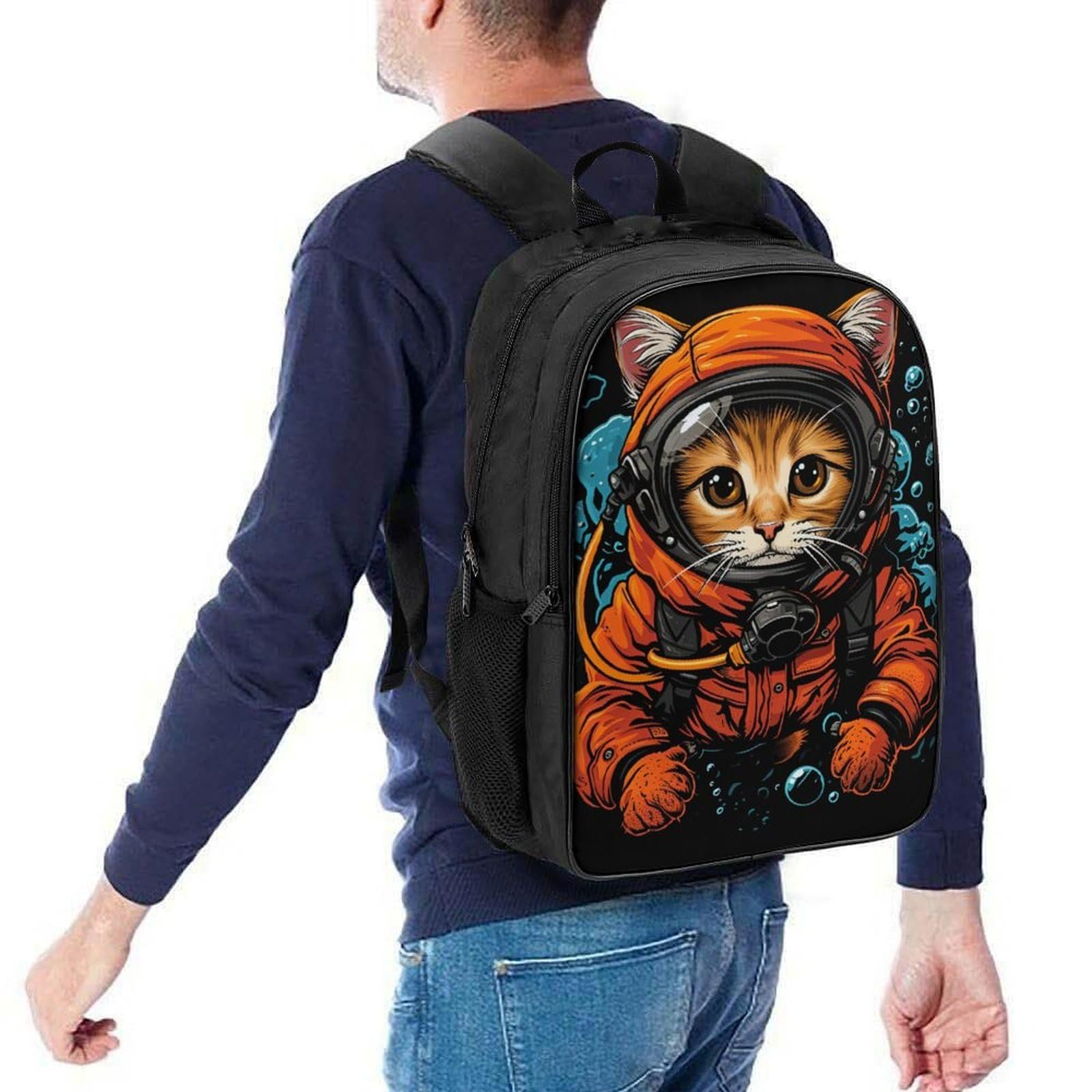 Рюкзак шкільний RSIUUODNF Cat Style-7, 40 x 28 x 16 см, фото №5