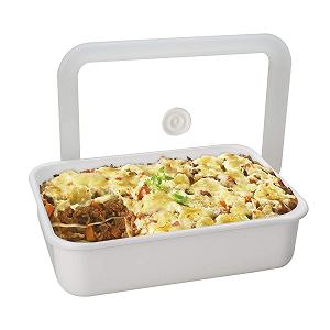 Вакуумний контейнер для зберігання продуктів HoneyWare Enamel XL 1,85 л 23,5 x 17,5 x 7 см synthetic.ua - Фото 1