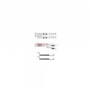 Монтажний комплект гальмівних колодок METZGER 105-0746 передня вісь зліва - Фото 1