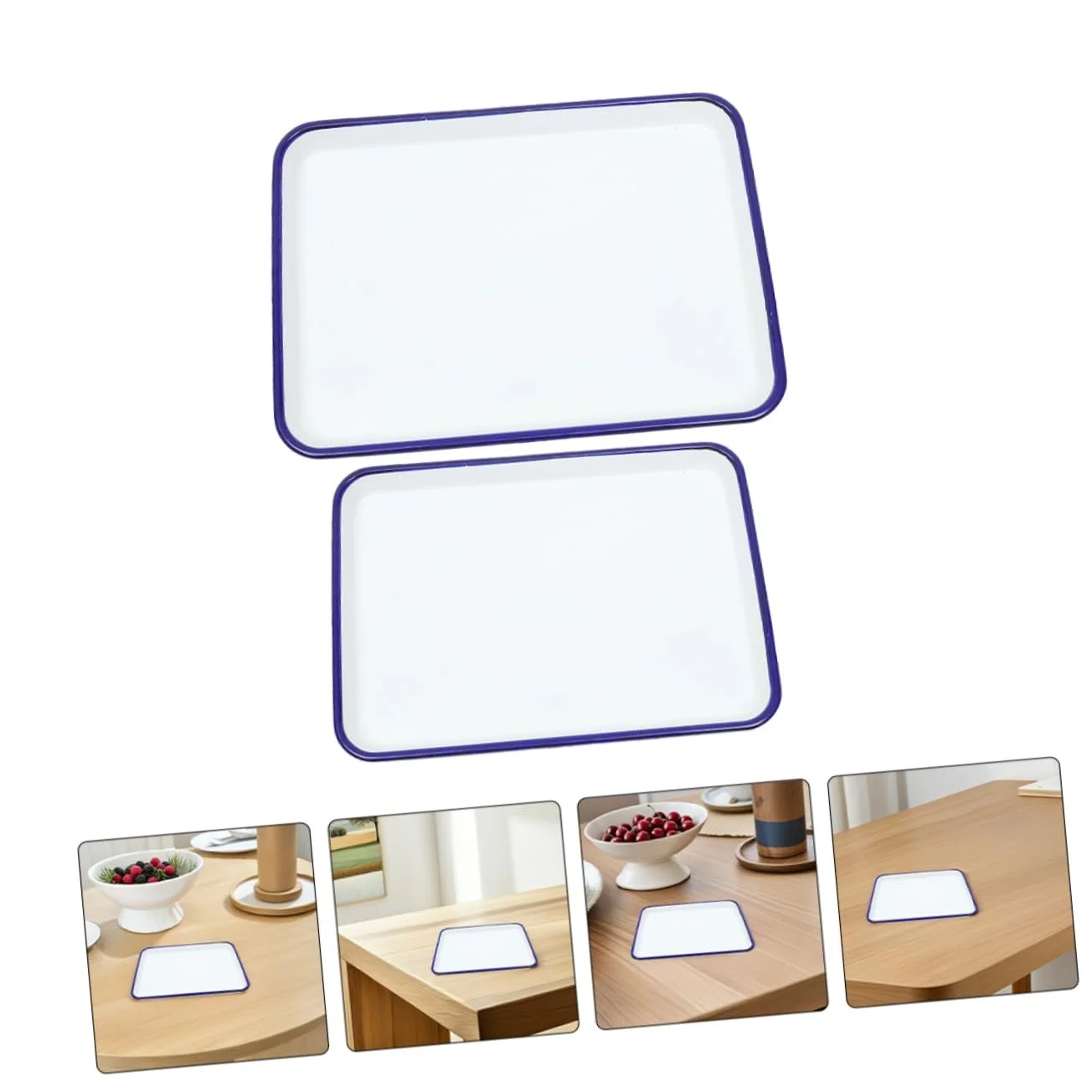 Эмалированные противни для выпекания 2 шт. антипригарные для кухни и лаборатории, фото №7