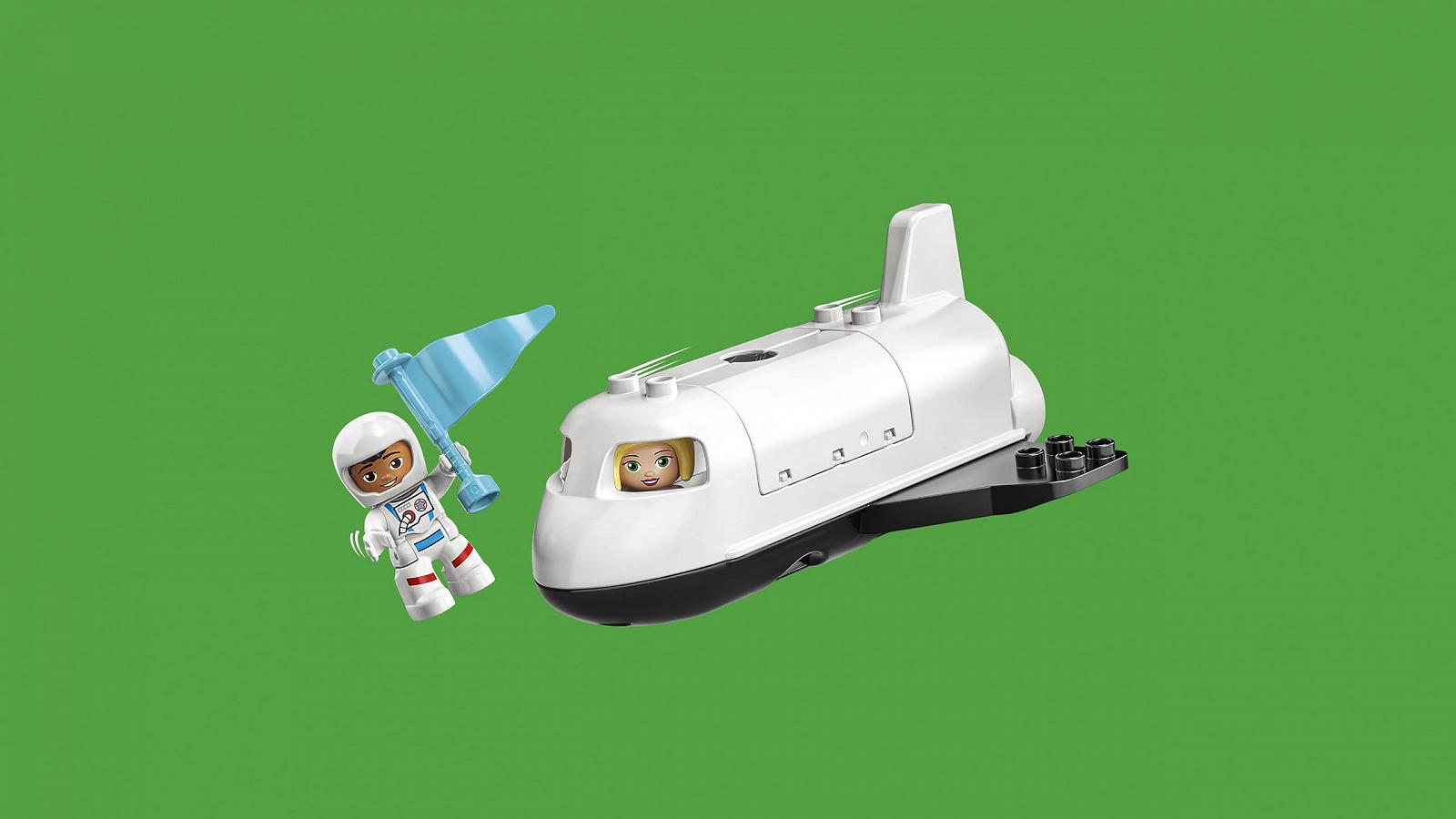 Конструктор LEGO DUPLO 10944 Космический Шаттл Космическая Миссия с камнями для малышей от 2 лет с фигурками астронавтов, фото №5