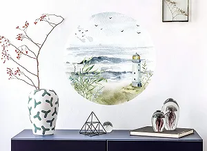 Наклейка на стіну Grandora DL581 Sea Beach Самоклеюча synthetic.ua - Фото 1