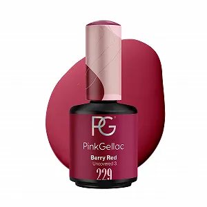 Купить Гель-лак Pink Gellac 229 Berry Red, 15 мл, красный - Фото 1 Гель-лак Pink Gellac 229 Berry Red, 15 мл, красный - Фото 1