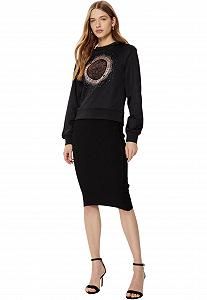 Свитшот GUESS Peony Logo Crew Neck W5RQ05K7EX1 Черный, XL synthetic.ua - Фото 1