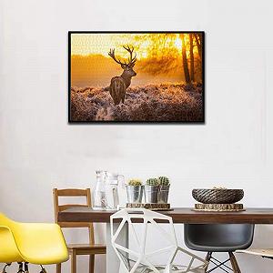 Пазл 1000 деталей Forest Animal Deer Sunrise Elk HD synthetic.ua - Фото 1