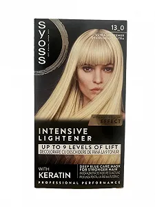 Краска Syoss Color Coloration 13_0 Ultra Brightener Уровень 3 (3 x 135 мл), Осветлитель для темных волос, осветляет до 9 уровней, с анти-желтым эффектом для свежего цвета волос, как в салоне - Фото 1