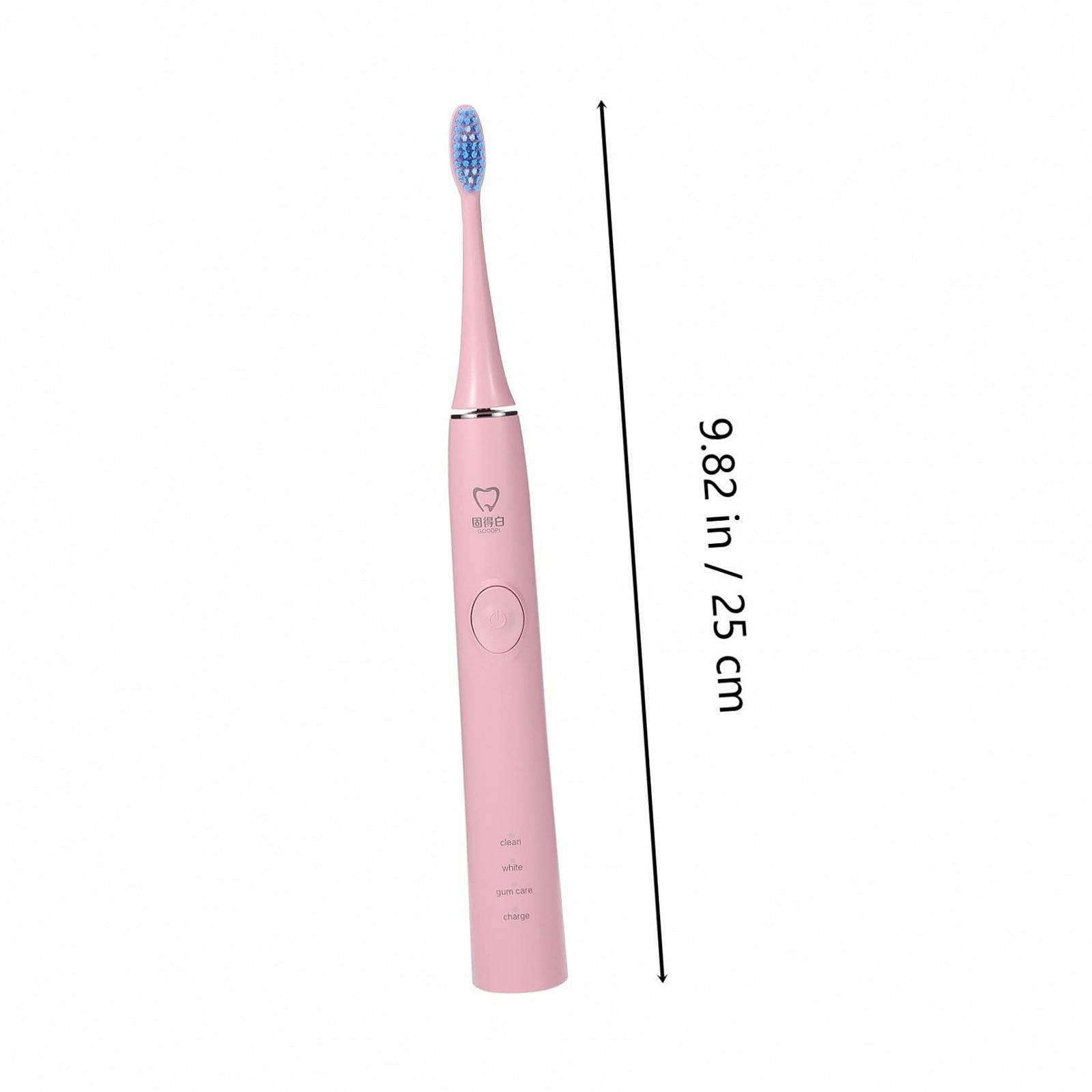 Електрична зубна щітка USB з 2 насадками та підсвічуванням PP, фото №2