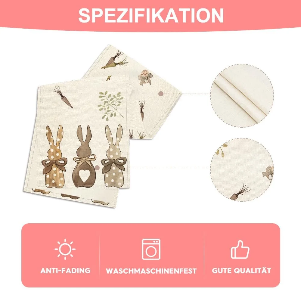 Ранер для столу Artoid Mode Rabbit Carrots Easter 40 x 180 см, фото №5