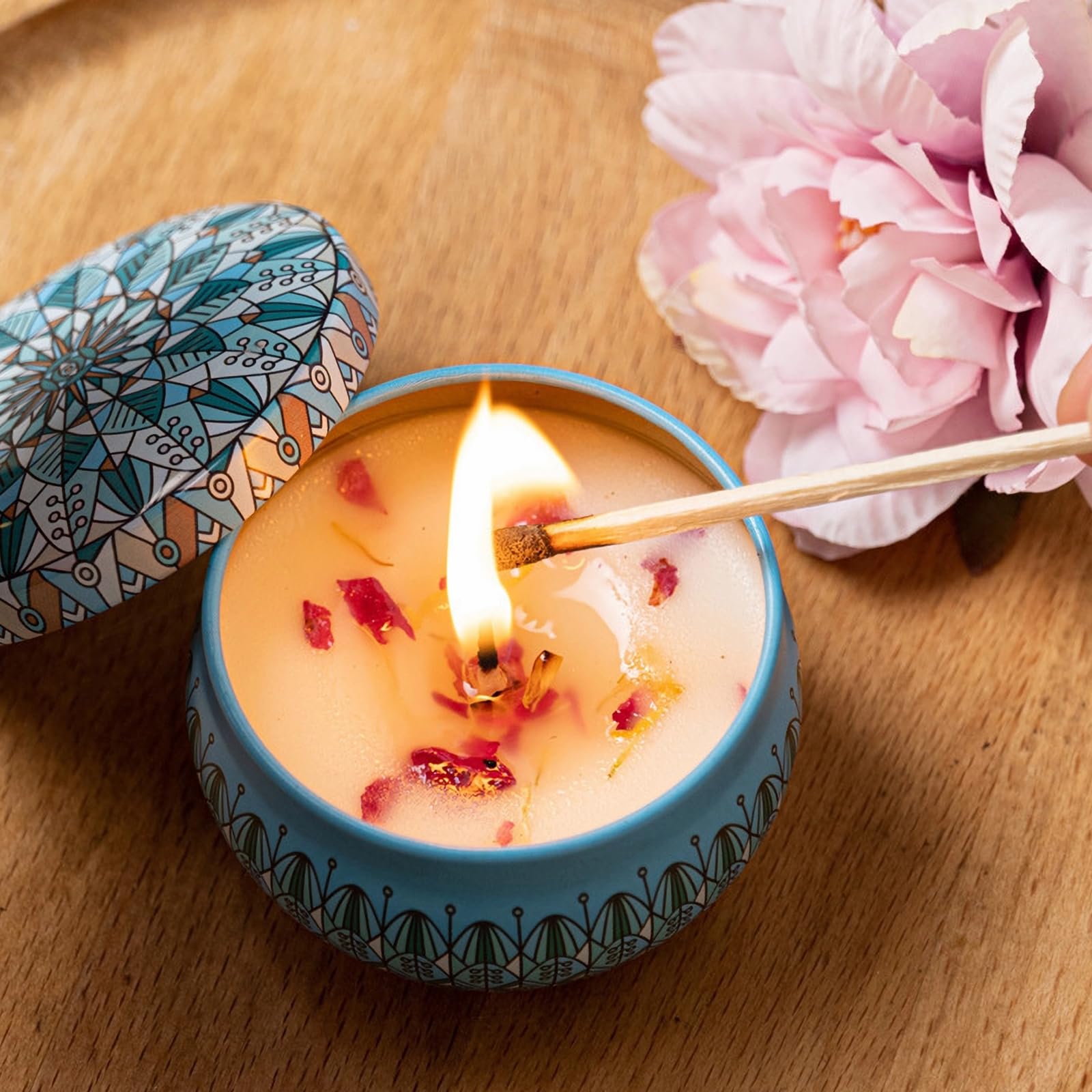 Свечи ароматизированные набор 4 штуки натуральный соевый воск, фото №6 Свечи ароматизированные набор 4 штуки натуральный соевый воск, фото №6