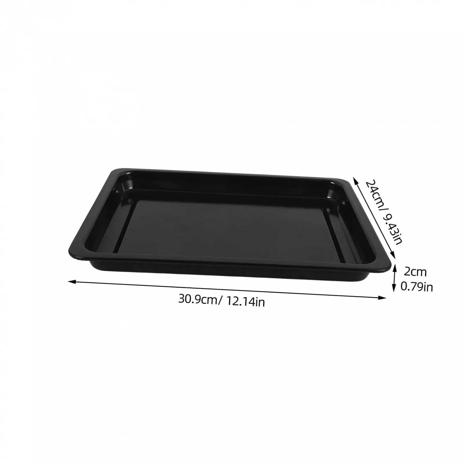 Противень для запекания Cabilock эмалированный прямоугольный для индукционных плит черный, фото №2