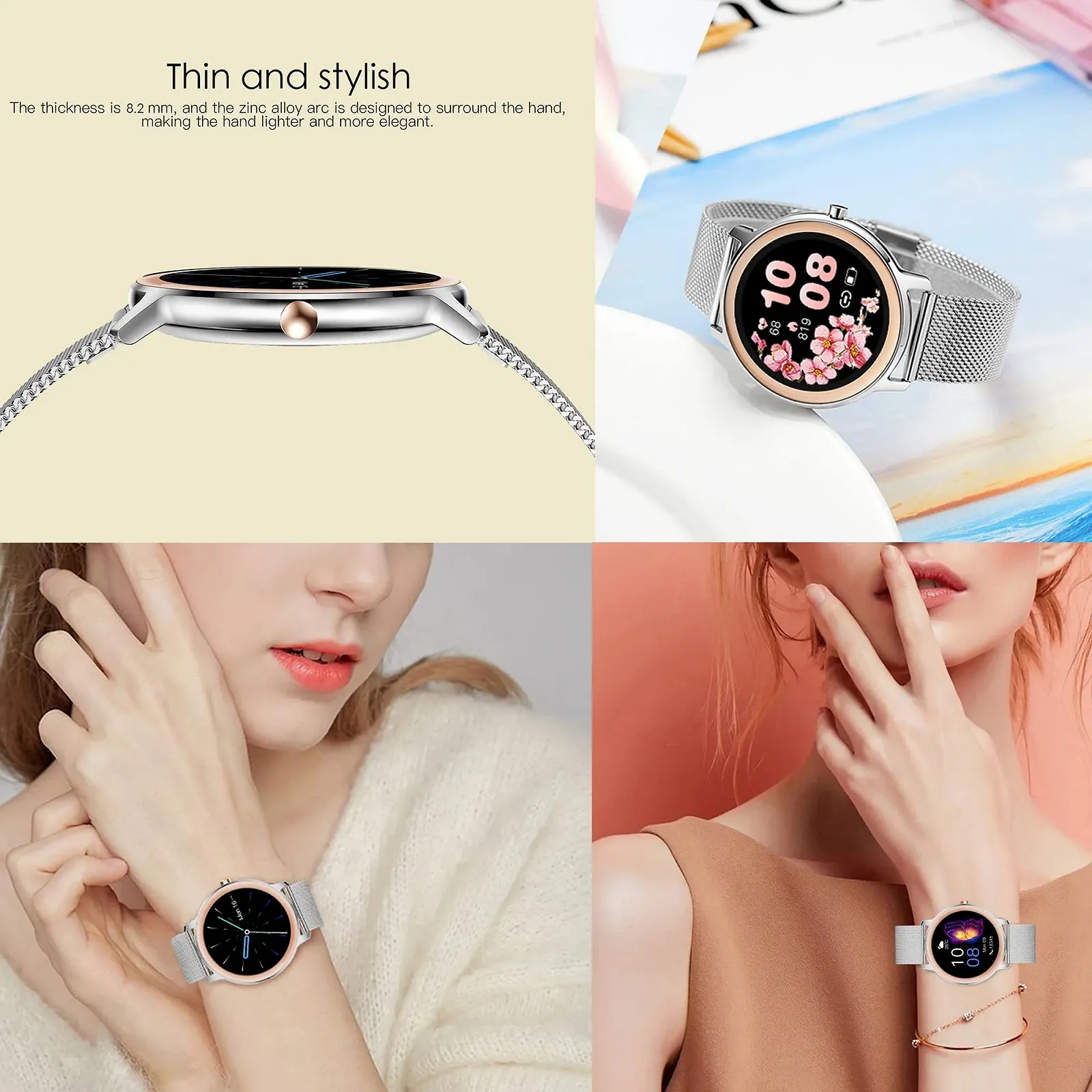 Смартгодинник Жіночий 1.1 Дюйми IP68 Водонепроникний, фото №7 Смартгодинник Жіночий 1.1 Дюйми IP68 Водонепроникний, фото №7