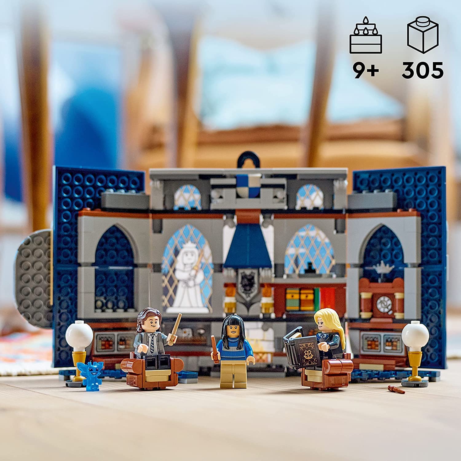 Конструктор LEGO Harry Potter Set Hogwarts House Banner Ravenclaw 76411 + Hermione's Desk 30392 Polybag, фото №4