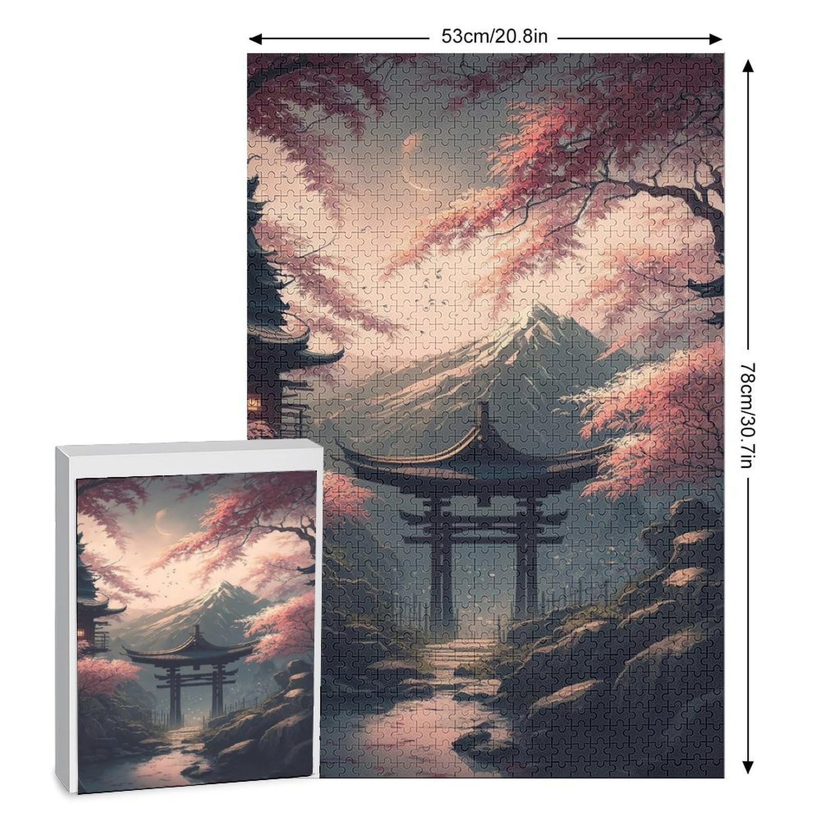 Деревянный пазл Japanese Art Cherry Tree 1000 деталей 78 x 53 см, фото №2