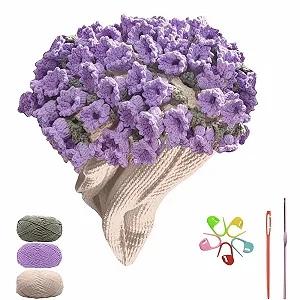 Цветочное одеяло Букет Цветочное одеяло Романтический подарок для матери, жены, девушки Идеально подходит для дня рождения, Дня матери, украшения для дивана и кровати 40 x 40 см Материал - Фото 1