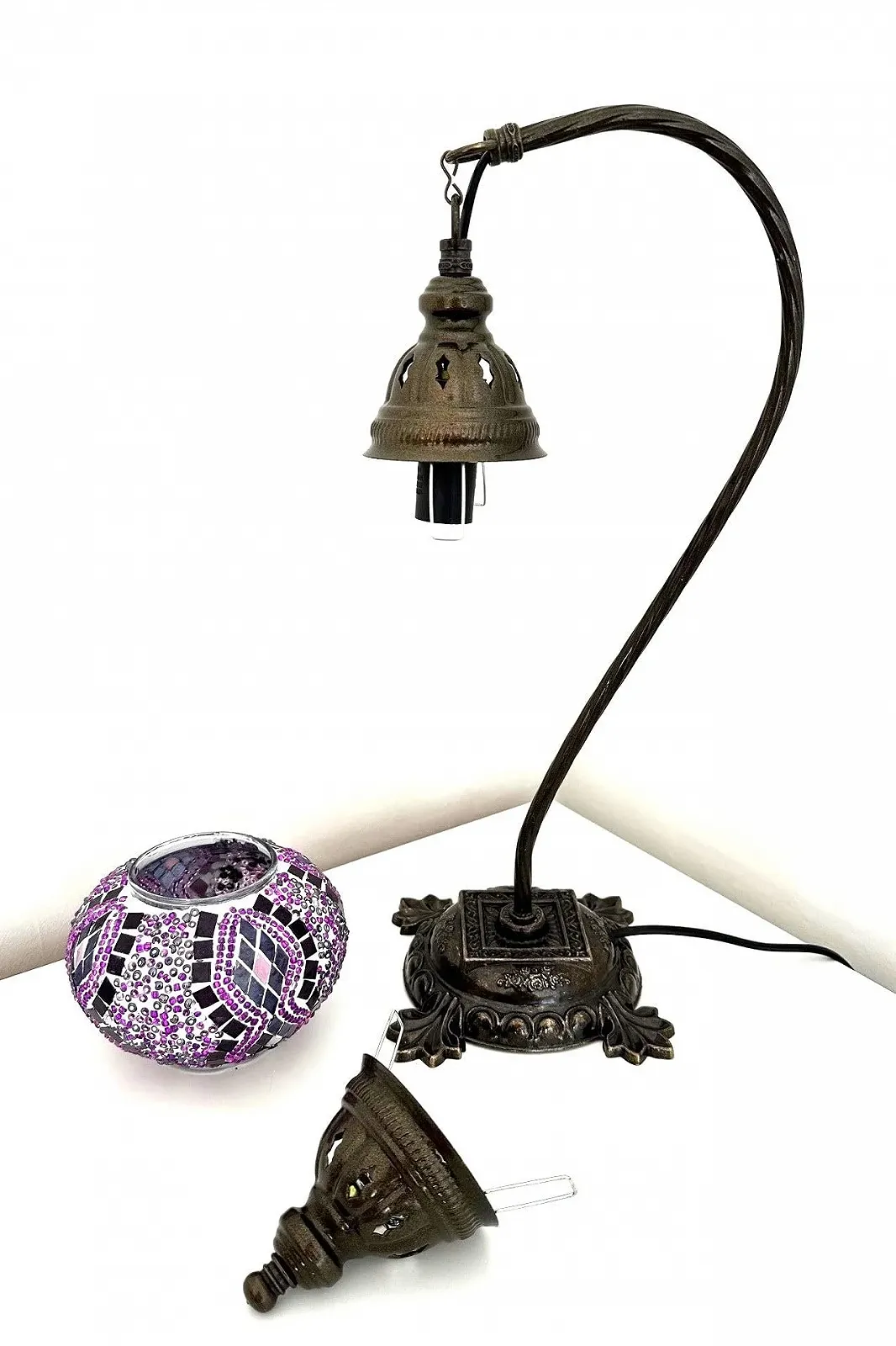 Настільна лампа Samarkand Lights Mosaic Floor Lamp M Oriental Purple, фото №4