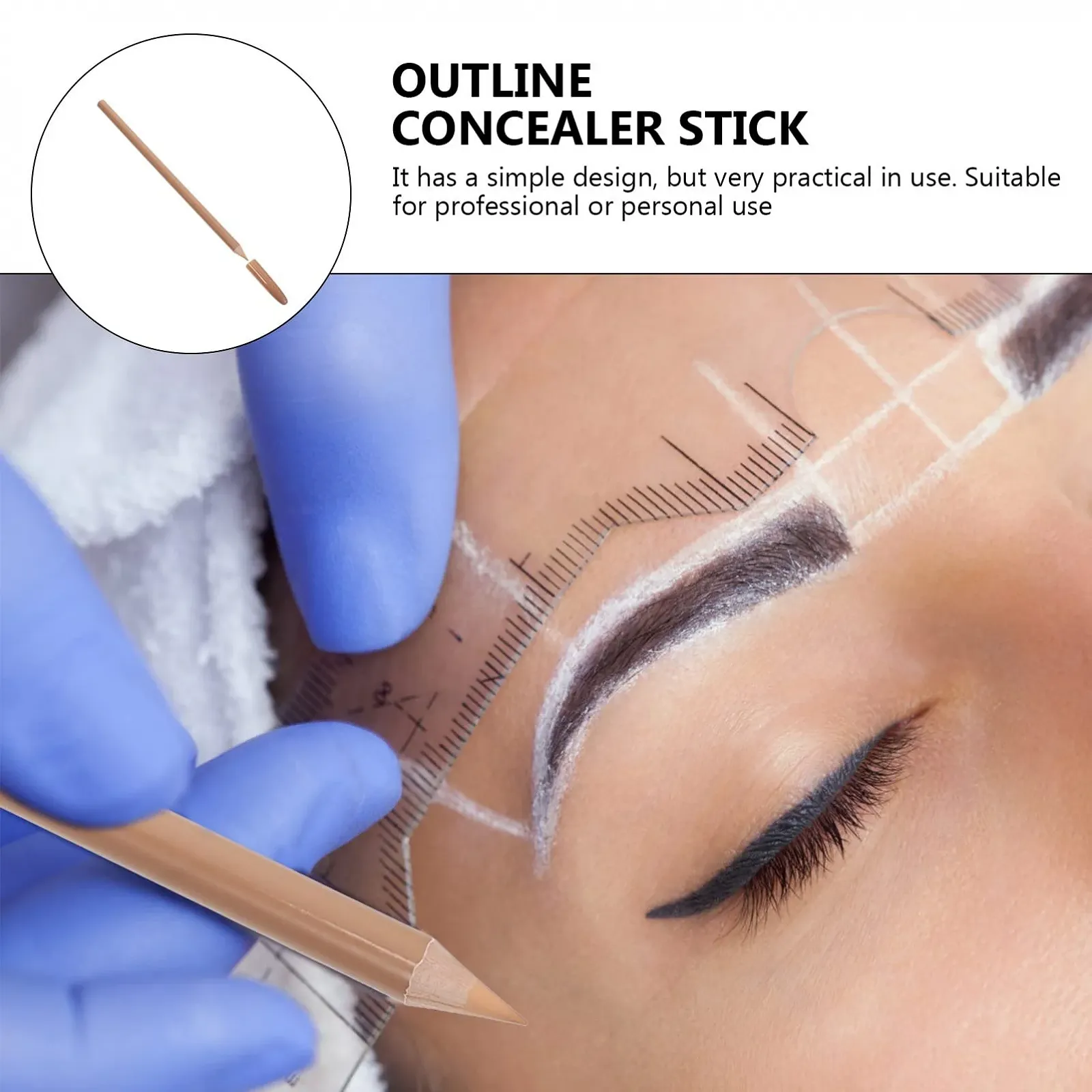 Карандаш-консилер Lurrose 4 шт. Водостойкий корректор для макияжа. Полное покрытие. Основа под консилер. Консилер под глаза. Стик для маскировки глаз. Карандаш-хайлайтер., фото №4