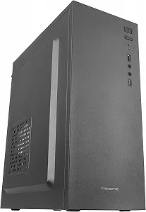 Корпус для ПК / Tacens 2ALUX / Mid Tower / Без БЖ / Сталевий / Чорний - Фото 1