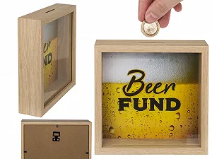 Скарбничка Beer Fund Wooden Money Box In Frame Дерев'яна - Фото 1