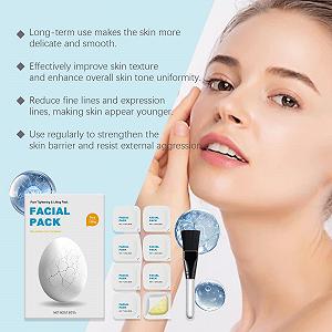 Маска для обличчя Tkekruh Набір з 8 масок для контролю шкірного сала Зволоження та Омолодження synthetic.ua - Фото 1