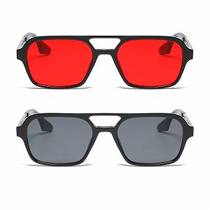 Солнцезащитные очки Прямоугольные Ретро Авиаторы YUELUQU Мужские Женские 70-х Винтажные с защитой UV400 synthetic.ua - Фото 1