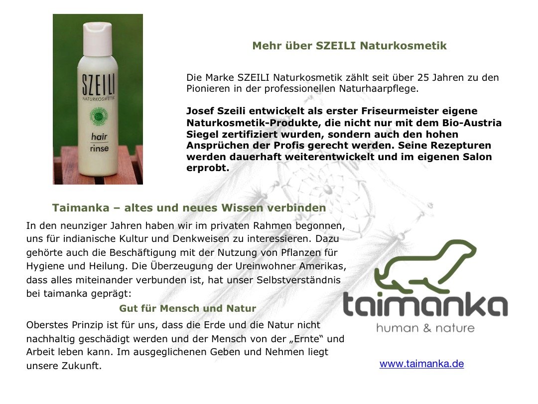 Кондиціонер SZEILI Naturkosmetik Organic Vegan Natural, фото №2