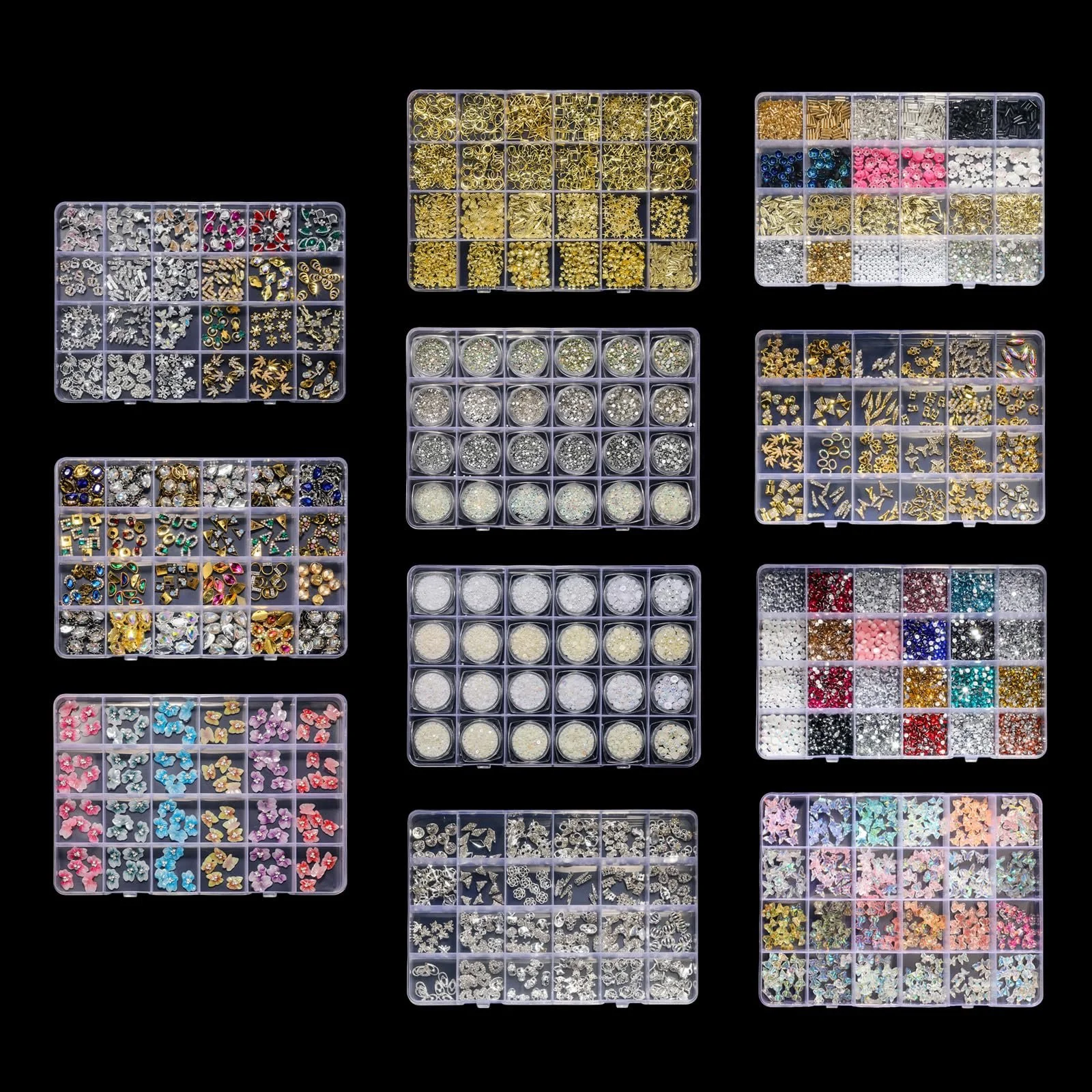 Украшения для ногтей Мультяшные бусины с животными Многоцветные, фото №6