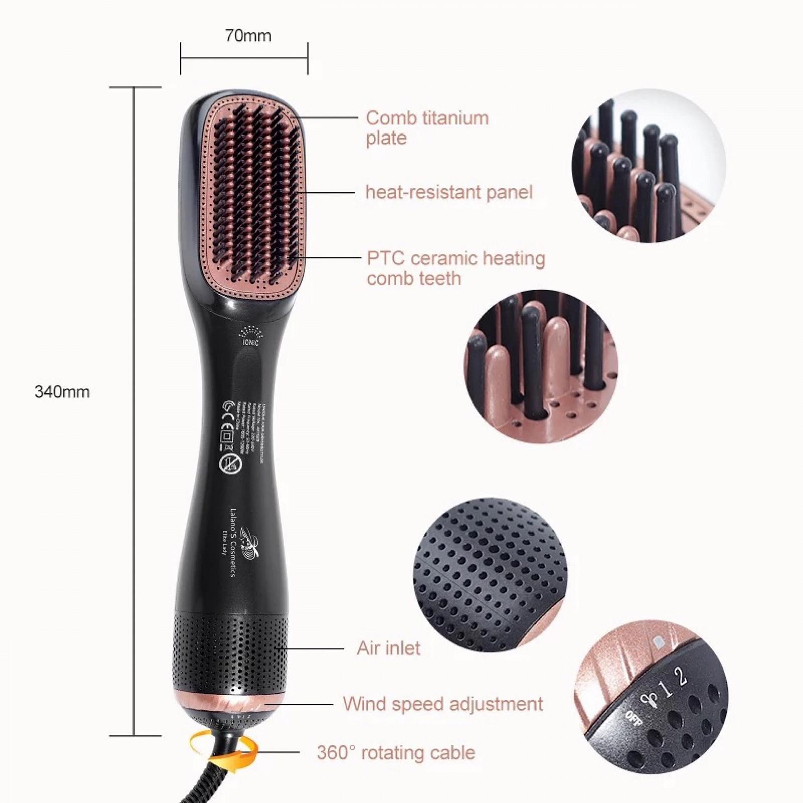 Фен-щітка Lalano`S Cosmetics 3-in-1 1200W Ceramic Ion, фото №7 Фен-щітка Lalano`S Cosmetics 3-in-1 1200W Ceramic Ion, фото №7