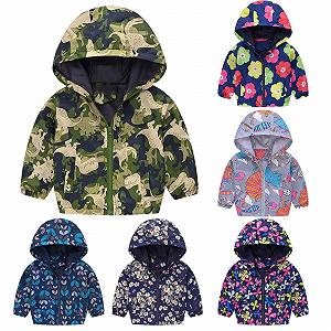 Куртка-вітровка для дівчинки AYSDSKI з капюшоном synthetic.ua - Фото 1