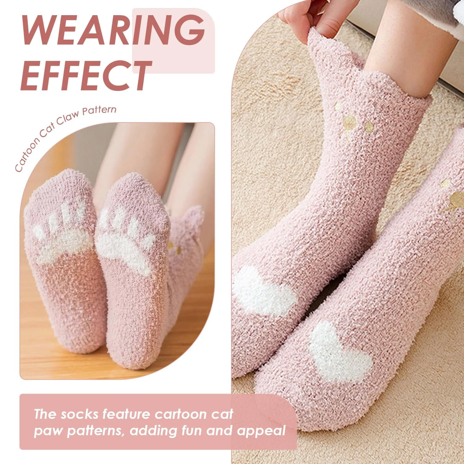 Термошкарпетки зимові 5 пар, мішок для зберігання шкарпеток, фото №5 Термошкарпетки зимові 5 пар, мішок для зберігання шкарпеток, фото №5