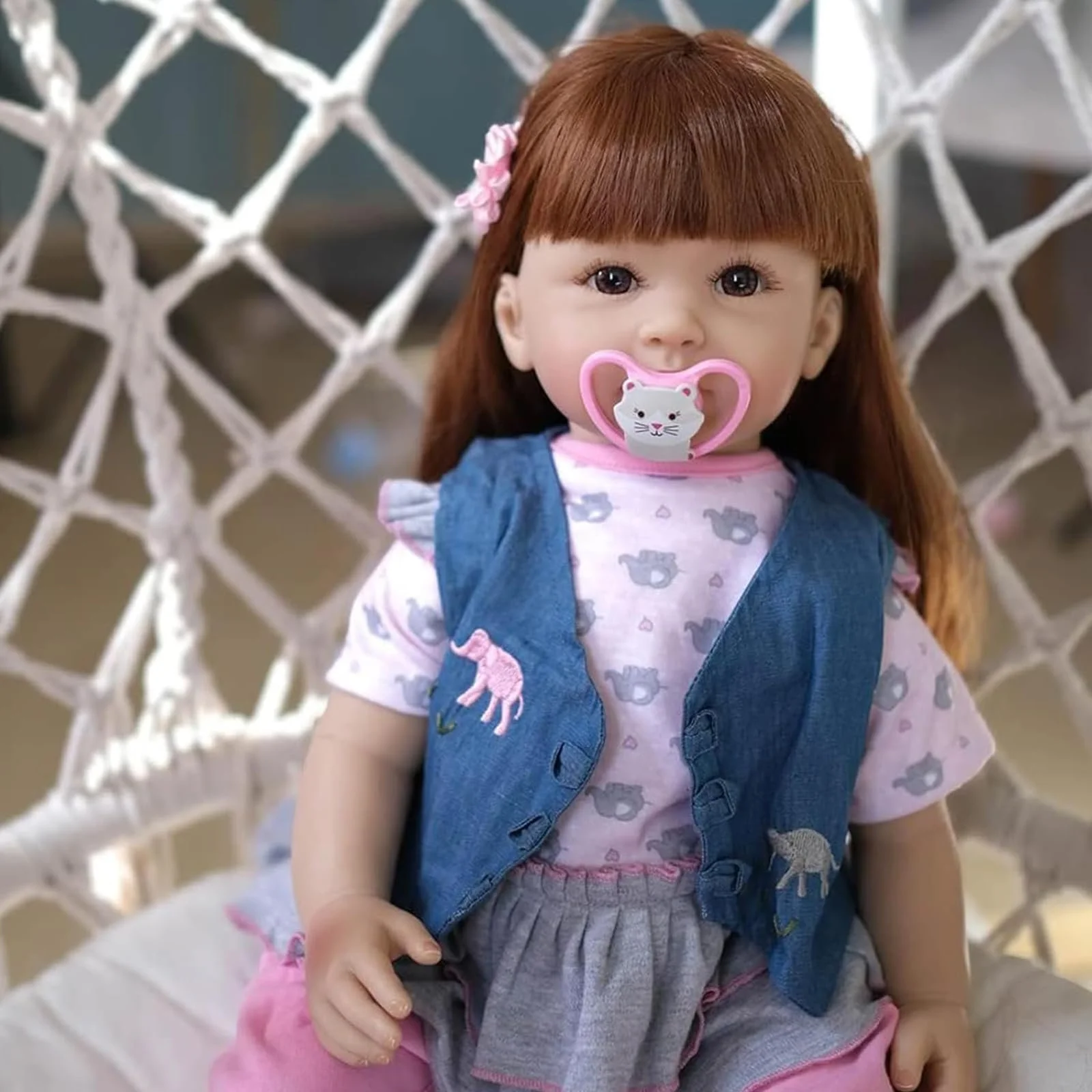 Кукла ZIYIUI Reborn Dolls Toddler 24 дюйма 60 см мягкий винил силикон реалистичная детская кукла ручной работы девочка, фото №7