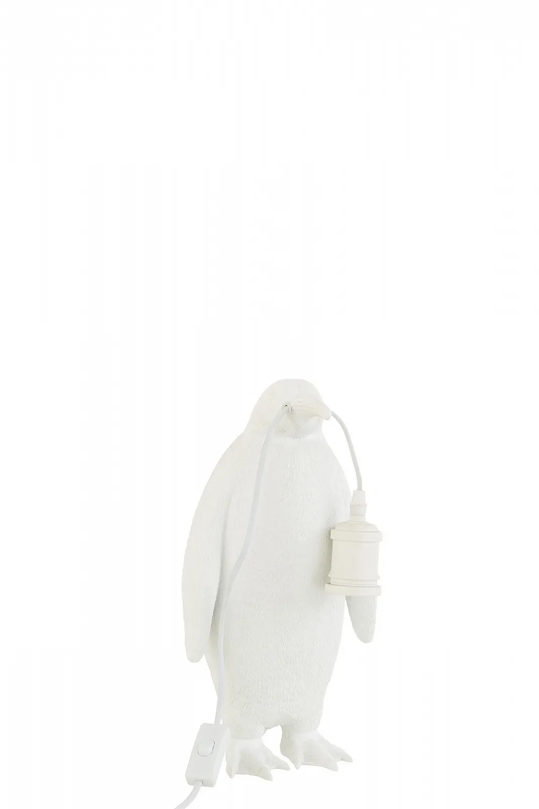 Настільна лампа J-Line Penguin Полірезин Біла Мала, фото №4