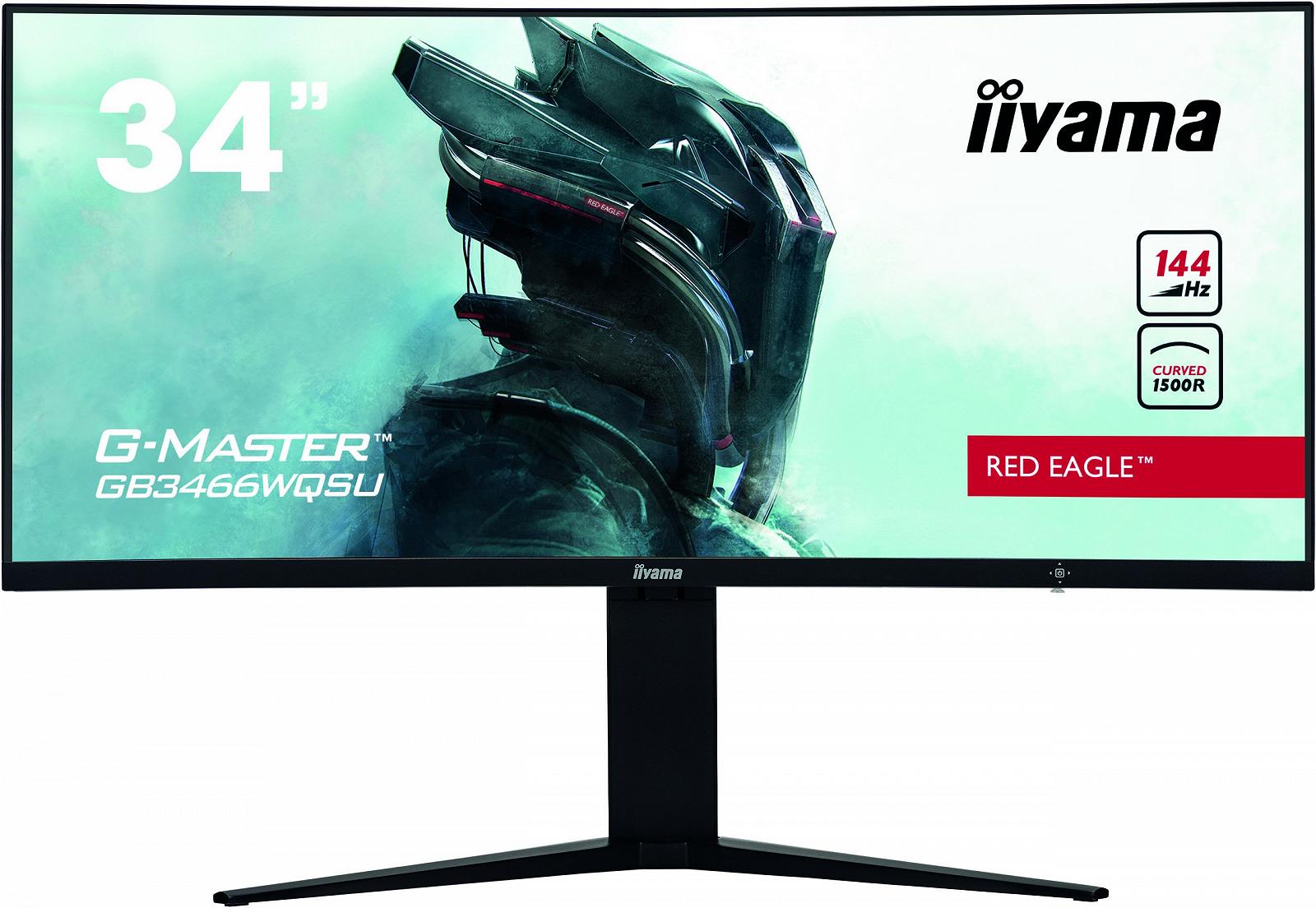 Монітор 34'' iiyama G-Master GB3466WQSU-B1 2K VA 144 Гц, фото №1 Монітор 34'' iiyama G-Master GB3466WQSU-B1 2K VA 144 Гц, фото №1
