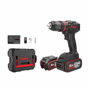 Купить Дрель-шуруповерт аккумуляторный Kress KUA71 / 20В / 60 Нм / Бесщеточный / 2 скорости / Кейс / Черный - Фото 1 Дрель-шуруповерт аккумуляторный Kress KUA71 / 20В / 60 Нм / Бесщеточный / 2 скорости / Кейс / Черный - Фото 1