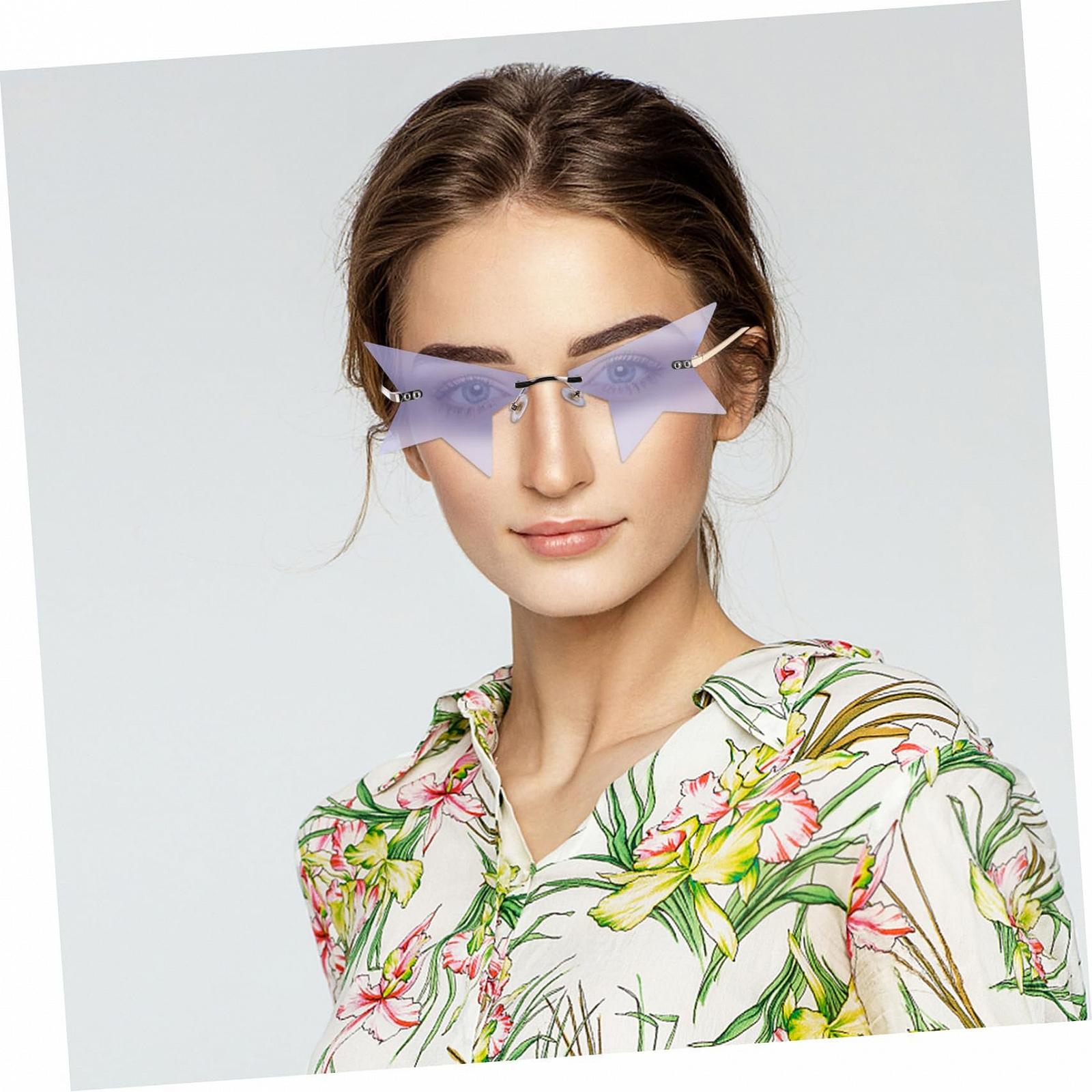 Сонцезахисні окуляри PACKOVE Зіркоподібні Без оправи Поляризовані лінзи Метал, фото №5