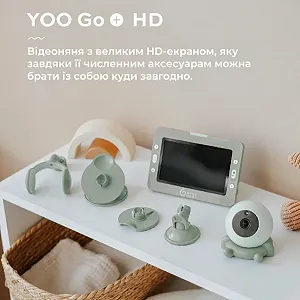 Видеоняня Babymoov YOO Go+ HD / Дальность до 300 м / 4 крепления synthetic.ua - Фото 1