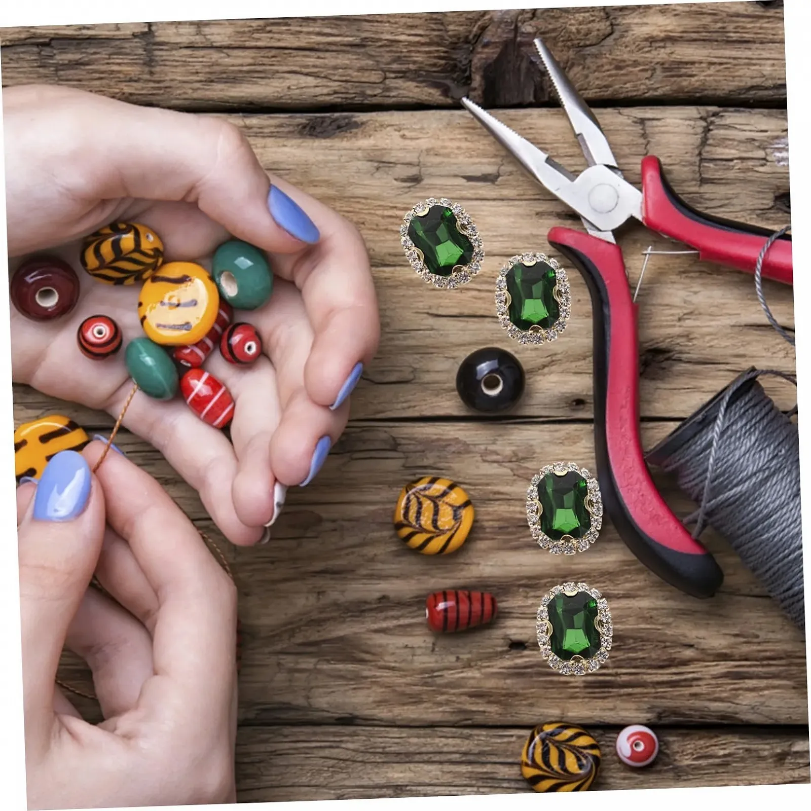 Стрази Пришивні 20 шт. для одягу та декору, Яскраві кольори, фото №9