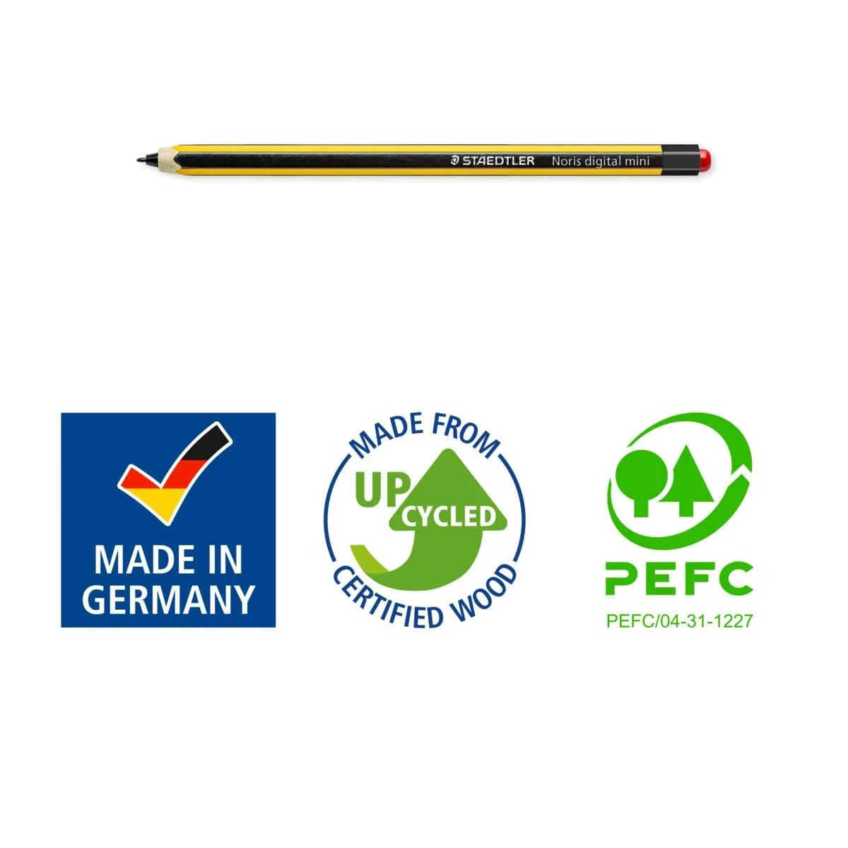 Стилус STAEDTLER Noris Digital Mini EMR 0.7 мм з гумкою, фото №6 Стилус STAEDTLER Noris Digital Mini EMR 0.7 мм з гумкою, фото №6