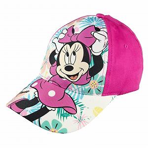 Бейсболка Disney Minnie Maus для девочек 100% хлопок с принтом на липучке разм. 52-54 - Фото 1