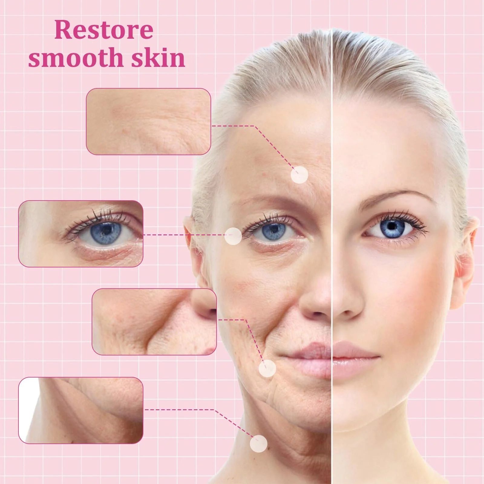 Набір стрічок для підтяжки обличчя 3 шт., стрічки для макіяжу від зморшок, фото №7 Набір стрічок для підтяжки обличчя 3 шт., стрічки для макіяжу від зморшок, фото №7